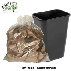 Clear Garbage Bags 30" x 38", Ex-Strong