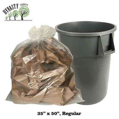 Price Group - Clear Garbage Bags - 35" x 50", Regular