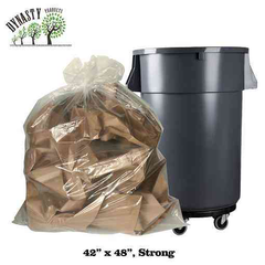 Price Group - Clear Garbage Bags - 42" x 48", Strong