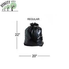 Price Group - Black Garbage Bags - 20" x 22", Regular