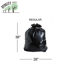Black Garbage Bags 26" x 36", Ex- Strong