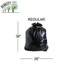 Price Group - Black Garbage Bags - 26" x 36", Regular
