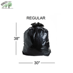 Black Garbage Bags 30" x 38", Regular