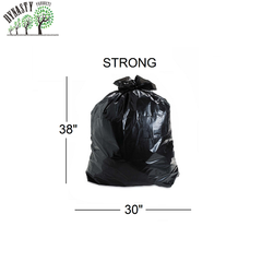 Black Garbage Bags 30" x 38", Strong