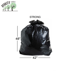 Price Group - Black Garbage Bags - 42" x 48", Strong