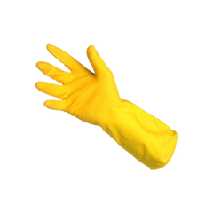 PG - Latex Kitchen Gloves - Medium Q-GRIPS, Yellow
