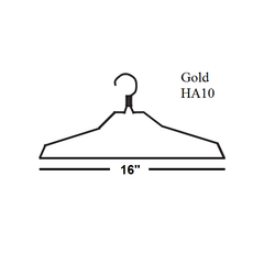 Suit Hanger Gold, 16", 13 Gauge