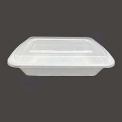 Take-Out Microwaveable Combo Container 38oz; 9'' Rectangular