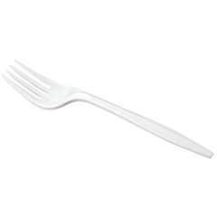 Plastic Forks White, Medium