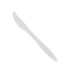 Plastic Knives White, Medium