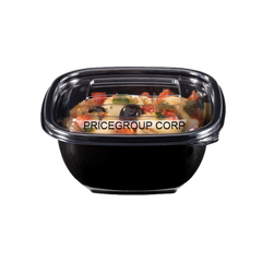 Salad Bowls - Plastic Black, 12 oz