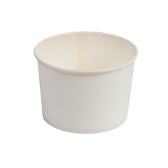 Paper Soup Containers-White 8 oz