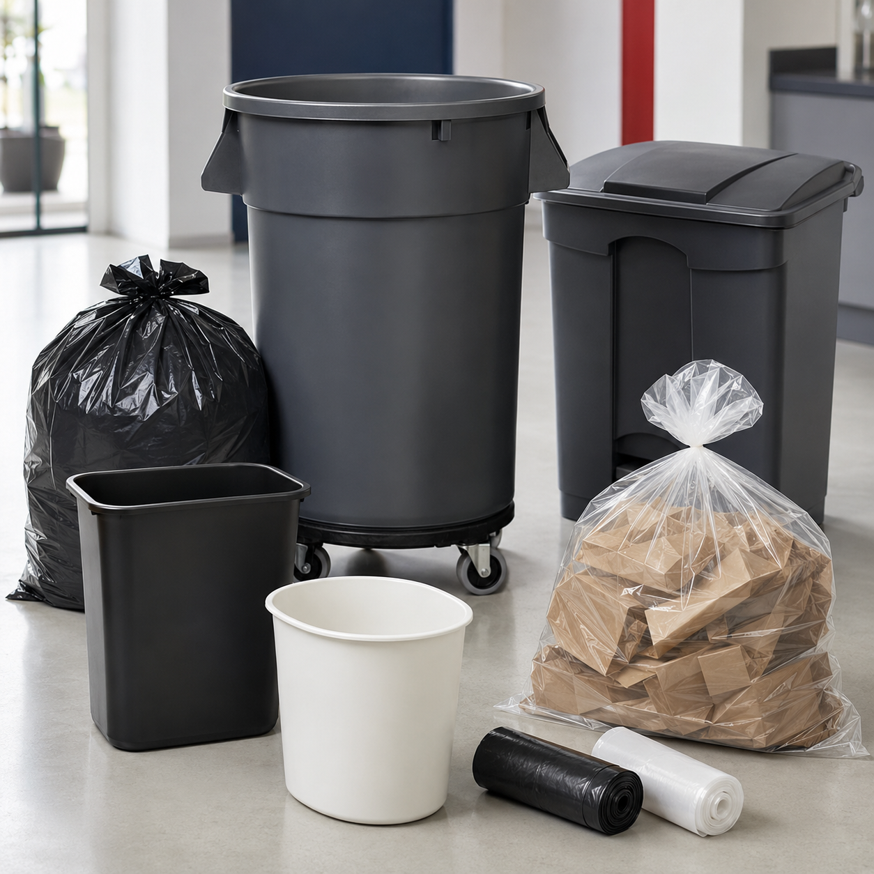 Garbage Bags & Bins
