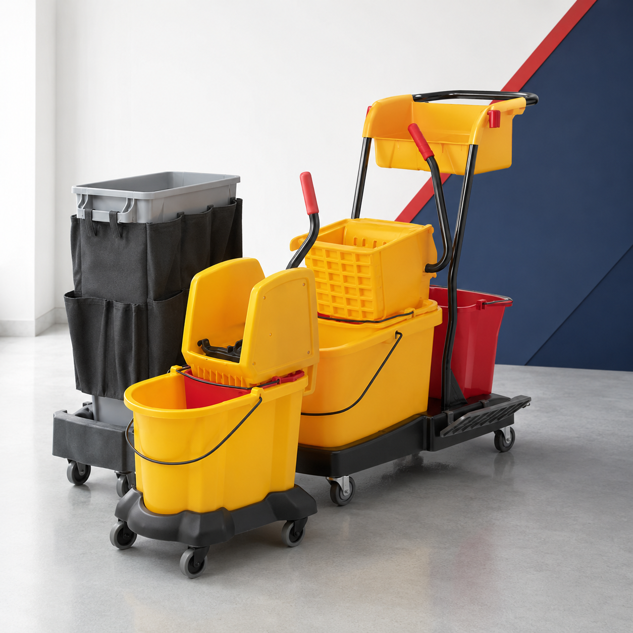 Buckets, Wringers & Carts