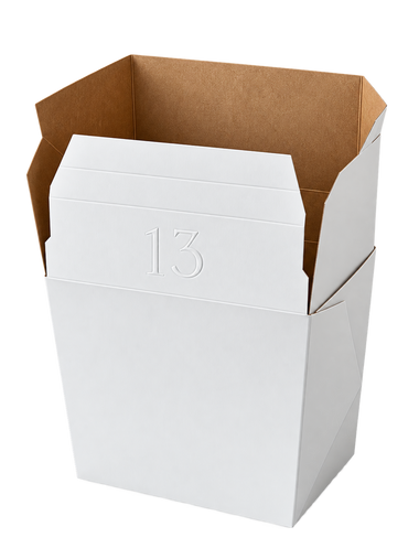 13 oz White Paper Fry Boxes