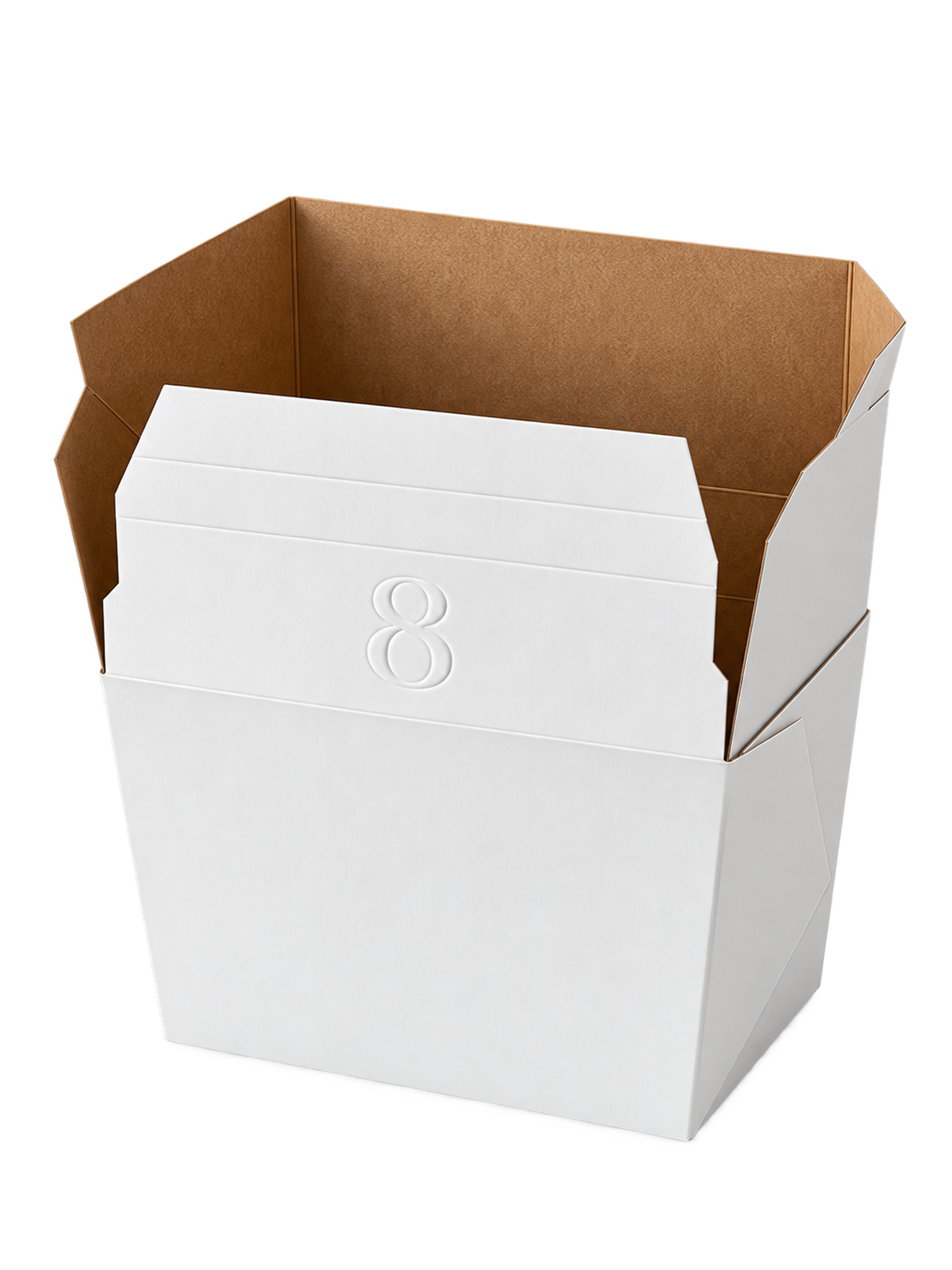 8 oz White Paper Fry Boxes