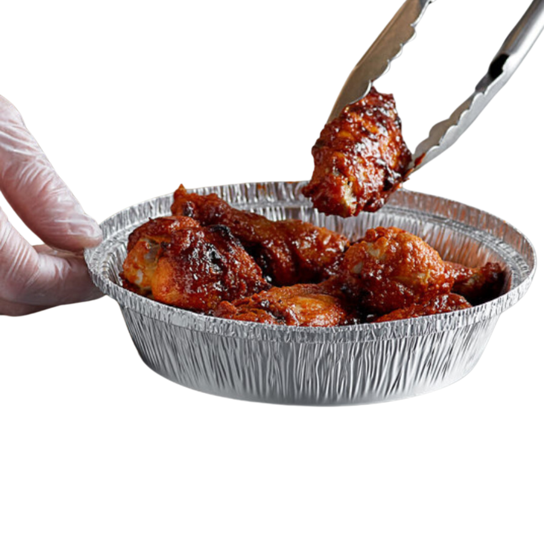 Take-Out Foil Container (AC207-MC) Round, 7" - Mark's Choice