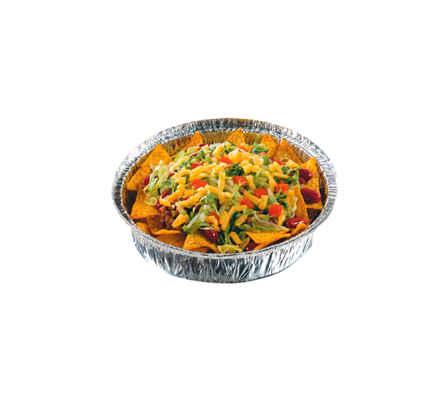 7" Round Foil Take-Out Containers - Heavy Duty