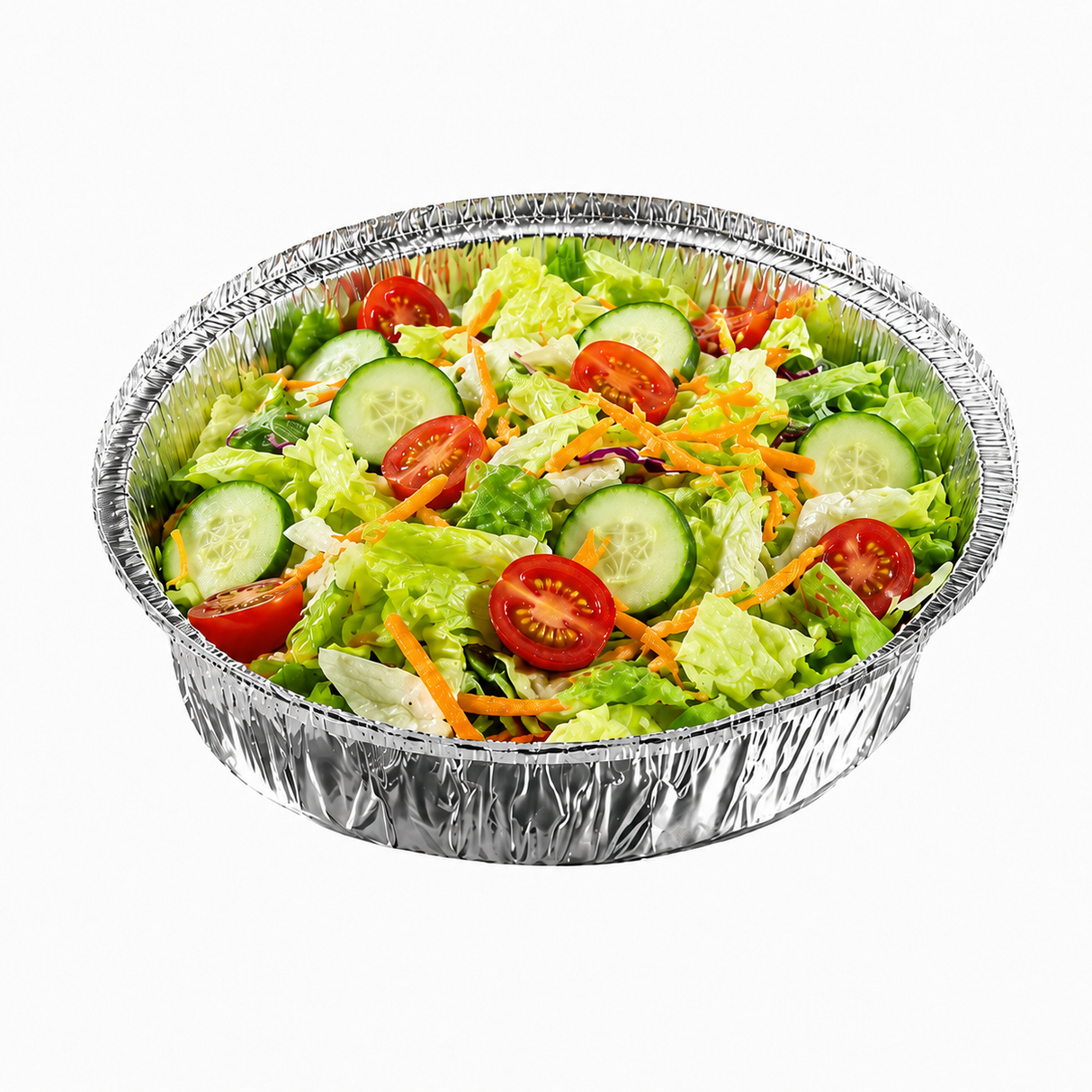 7" Round Foil Take-Out Containers - Heavy Duty
