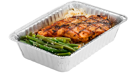 Take-Out Foil Container - AC300 - 1200pcs, 4x4/S