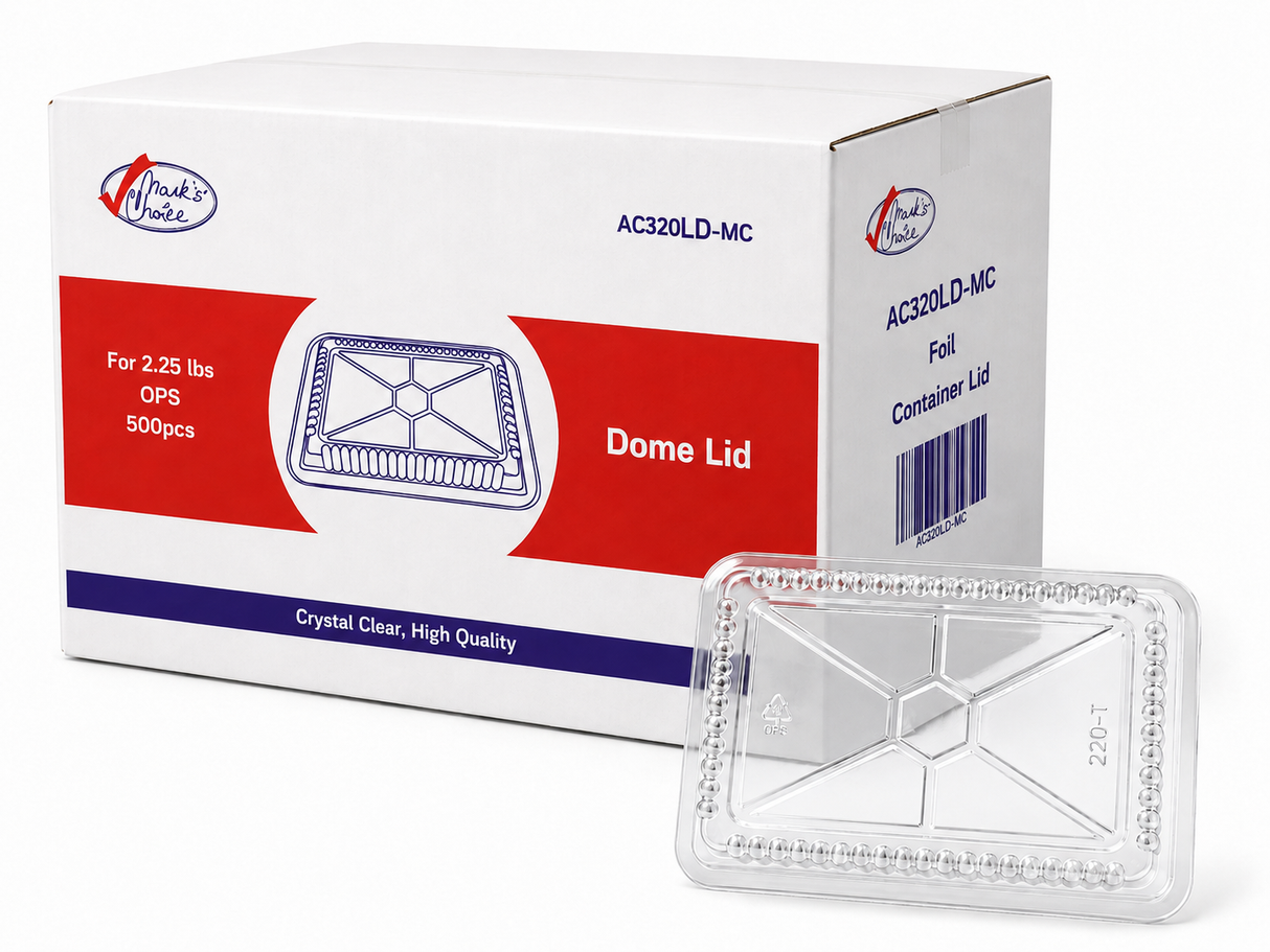 Clear Plastic Dome Lids For 2.25 lb Containers