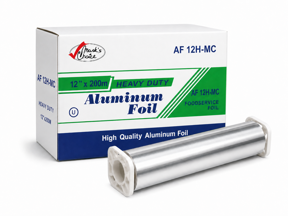 12" x 200m Heavy Duty Aluminum Foil Roll
 - AF12-MC