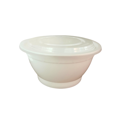 38 oz White Microwaveable Plastic Bowl