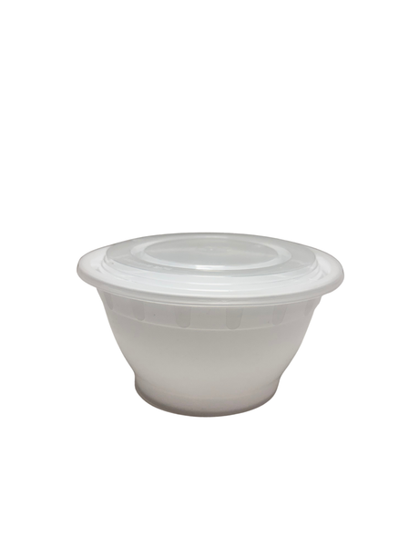 38 oz White Microwaveable Plastic Bowl