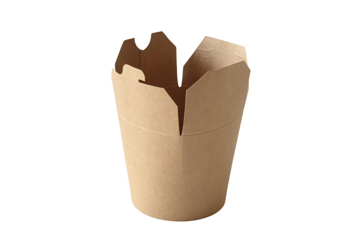 16 oz Round Kraft Noodle Box
