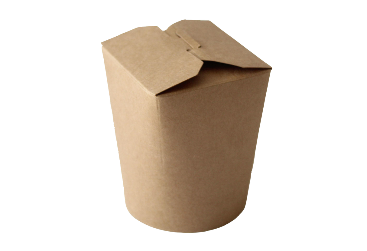 Noodle-Box---Kraft-(BX332K-MC)-Round,-32-oz/1000-ml---Mark's-Choice