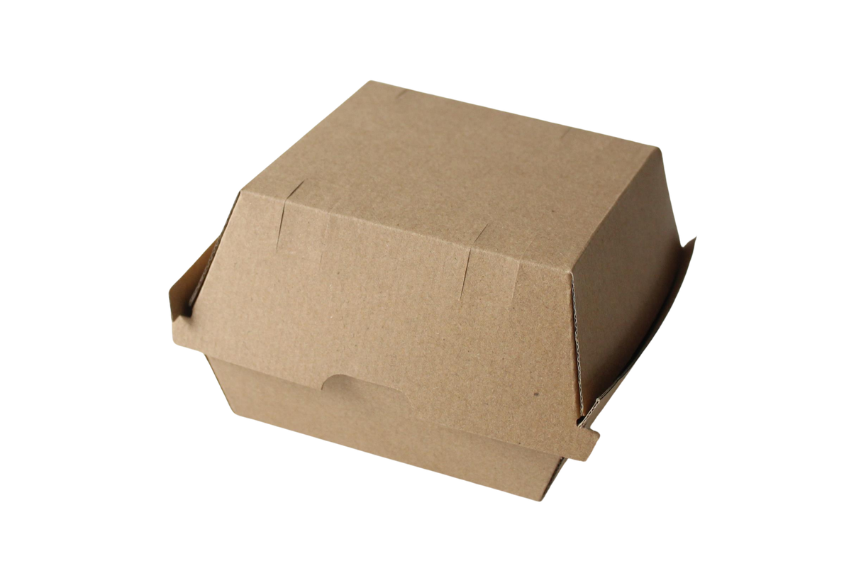 Burger Box - Kraft (BX4551-MC) 5" x 5" x3" - Mark's Choice