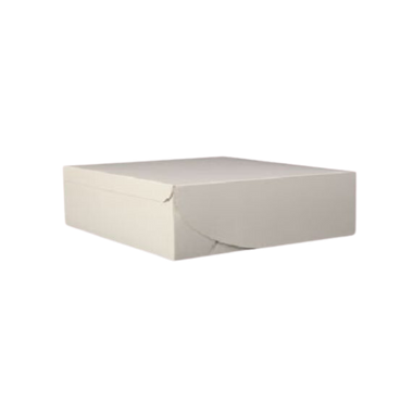 5.5" x 5.5" x 2.5" White Cake Box