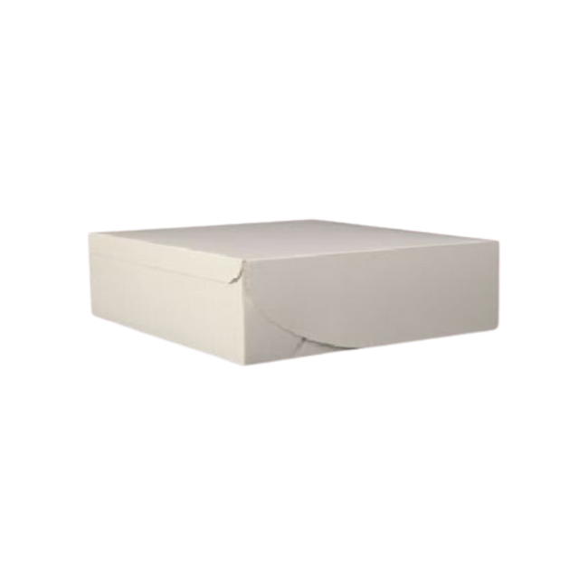 5.5" x 5.5" x 2.5" White Cake Box