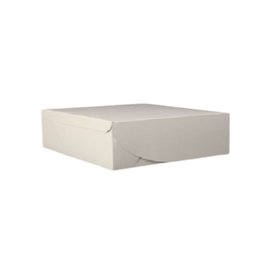 6" x 6" x 2.5" White Cake Box