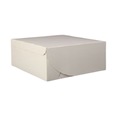 8" x 8" x 5" White Cake Box
