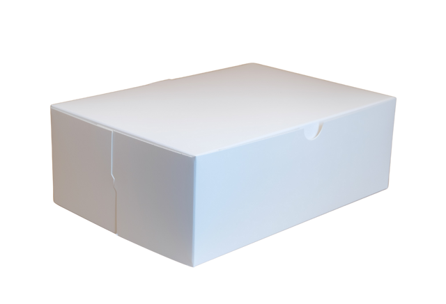 9" x 6" x 2.5" White Cake Box