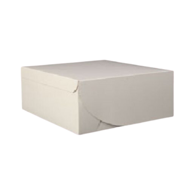 10" x 7" x 3.5" White Cake Box