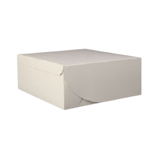 10" x 7" x 3.5" White Cake Box