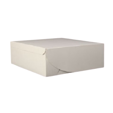 10" x 10" x 3.5" White Cake Box