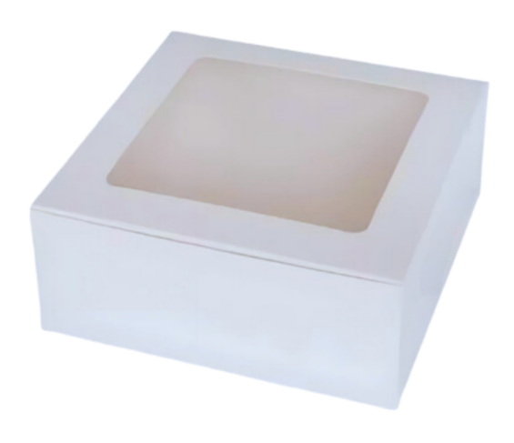 Cake Boxes with Window (6" x 6" x 3") - Ecopax