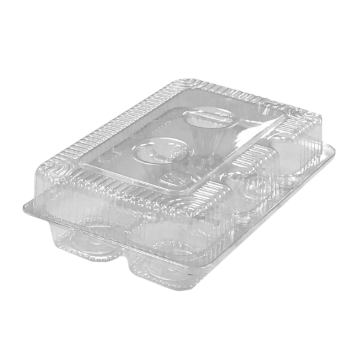 Clamshell Plastic Container (VEL-021) 8" x 6" x 2.5" - Vespa