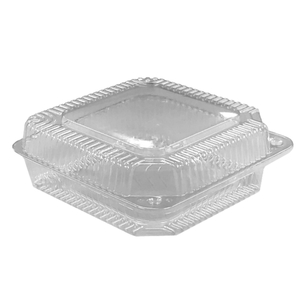 Clamshell Plastic Container (VEL-050) 8" x 8" x 3" - Vespa