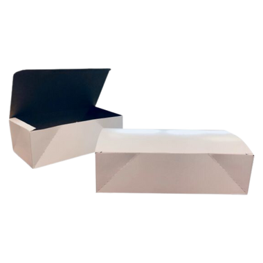 White Top Fold Snack Box