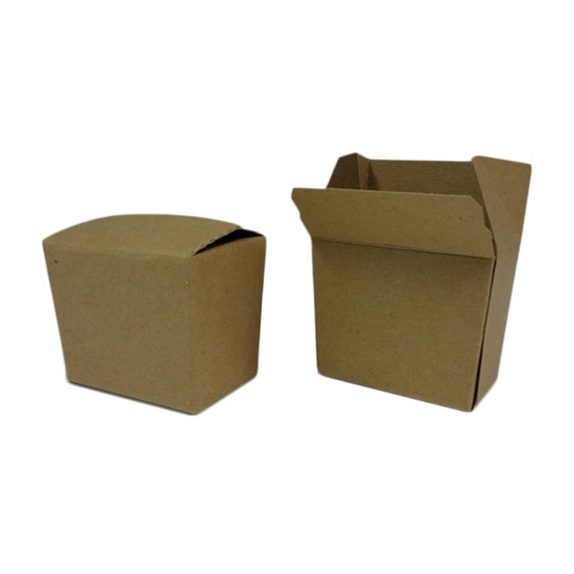 8 oz White Paper Fry Boxes
