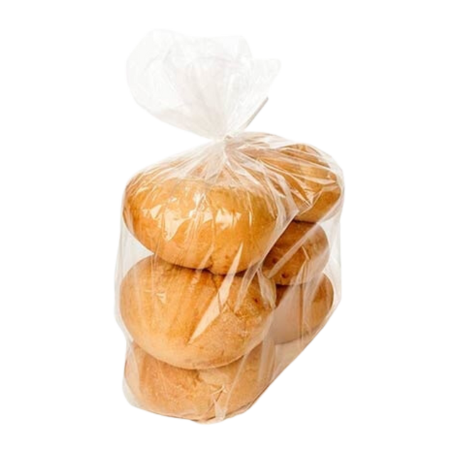 9 lb Clear Side Gusseted Poly Bag