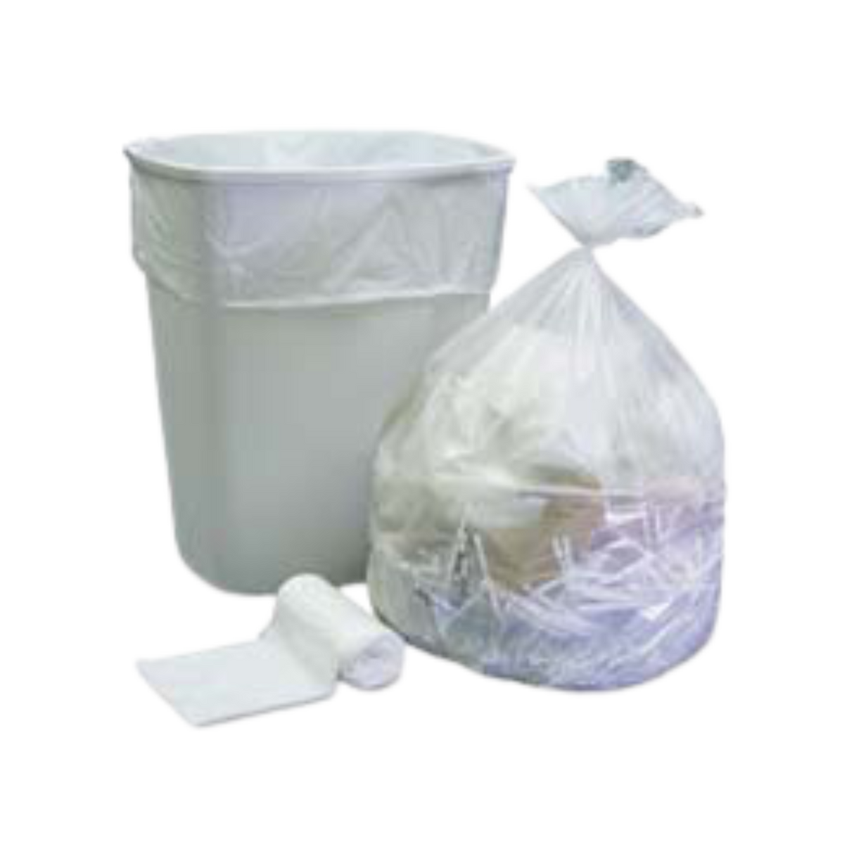Clear Garbage Bags (CLEAR 26x36 Extra) 26" x 36", Ex-Strong