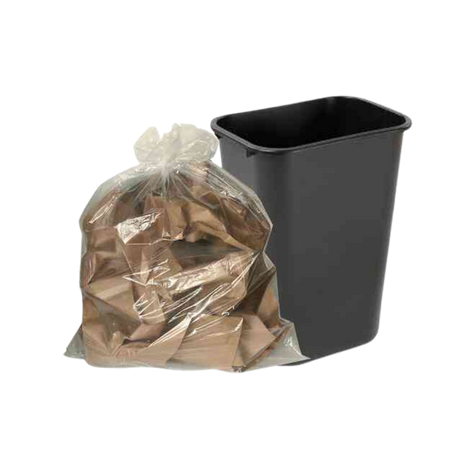 Clear Garbage Bags - CB3038R - 250 pcs, 12x5/S