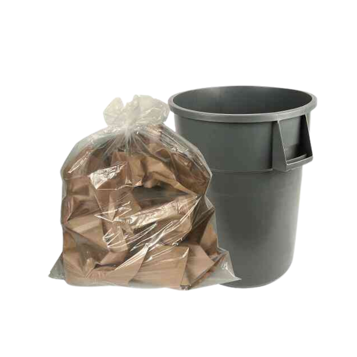 Clear Garbage Bags (EP3550XSC / CLEAR 35x50 Extra) 35" x 50", Ex-Strong