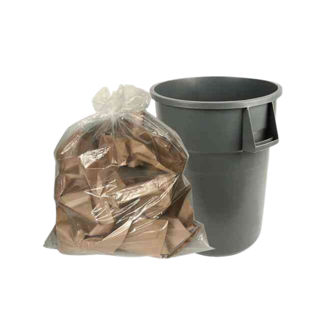 Clear Garbage Bags - CB3550S - 200 pcs, 12x4/S