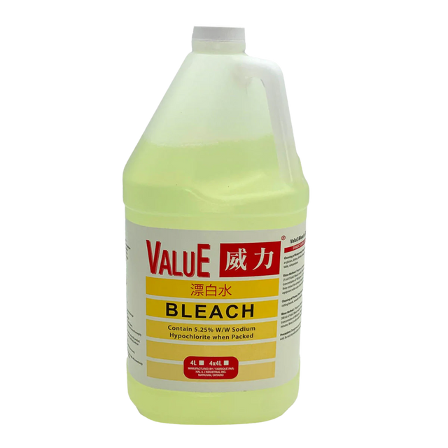 Value Bleach - CH3100-A - 4 x 4L, 12x3/S